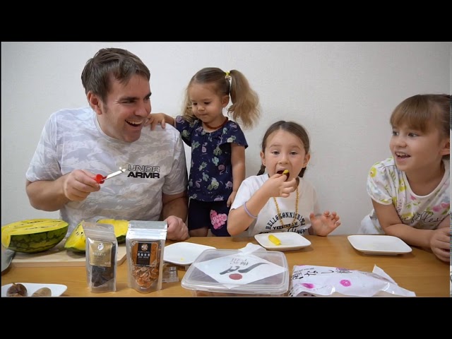 桃の切り方を知らないダディの息が臭い⁉ バイリンガル姉妹