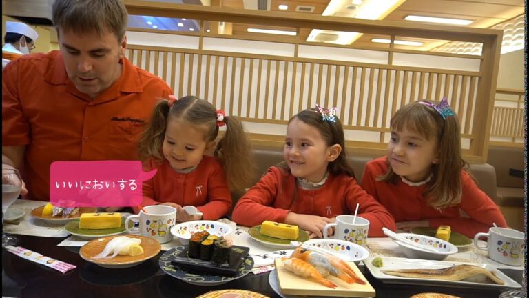 【活魚回転寿し 水天】とんでもなく美味しいお寿司！バイリンガル姉妹