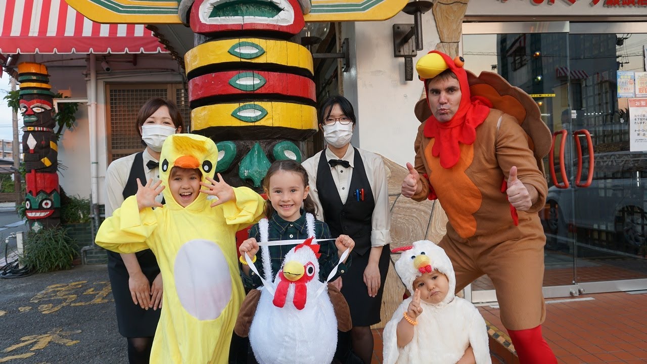 ハロウィンはチキン南蛮！【味のおぐら】バイリンガル姉妹