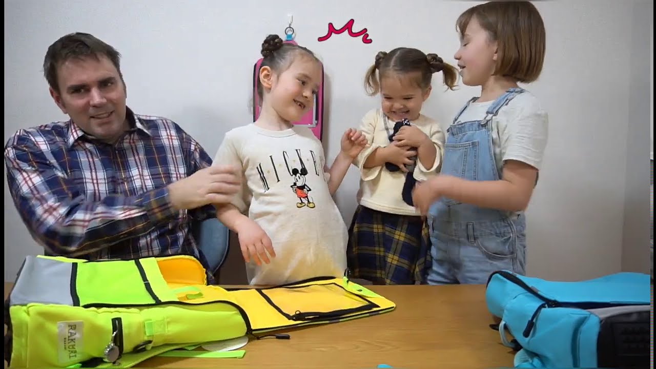Hanaの入学準備！かばんを紹介します！【RAKURI】バイリンガル姉妹