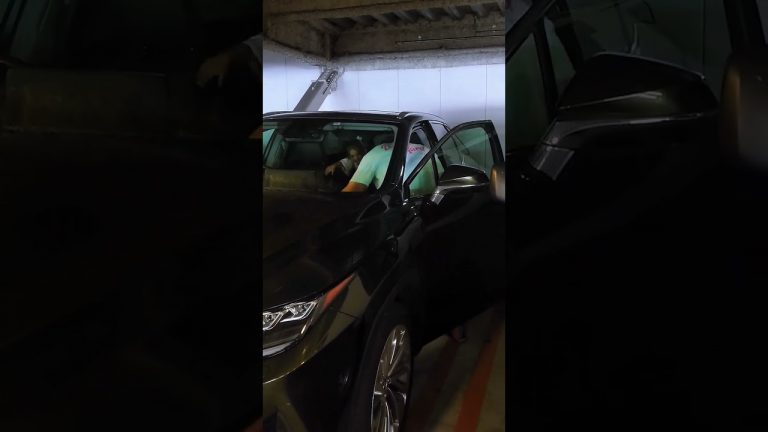 狭い駐車場！助手席からのアクロバティック乗車🚗 #トップガン