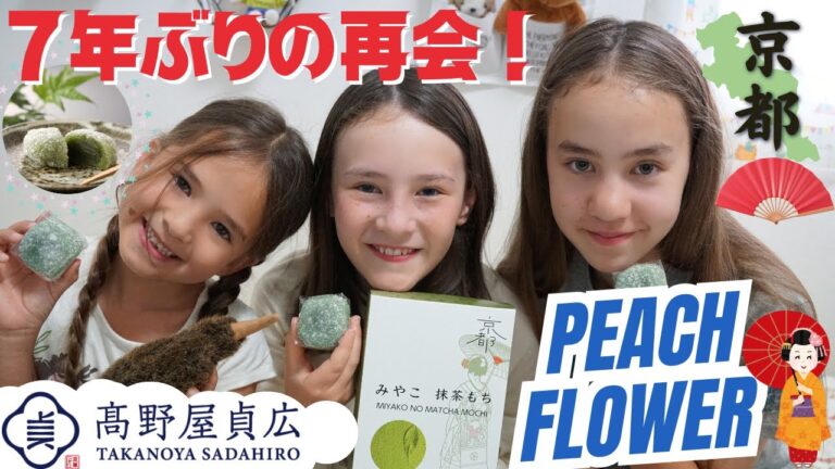 えっ…こんなに大きいの！？高野屋貞広のみやこ抹茶もち食べて驚いた！【7年前の懐かし映像も】バイリンガル三姉妹